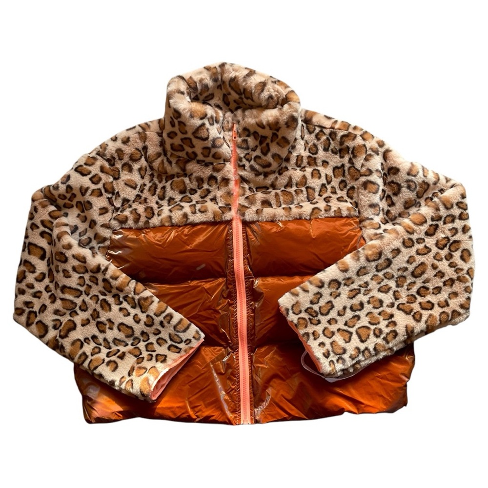 🌟5 for $25🌟 NWT Choosy Faux Fur Animal Print Puffer Jacket